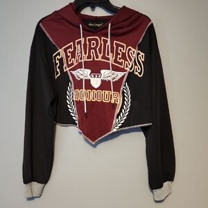 Like And Angel Cropped Hoodie